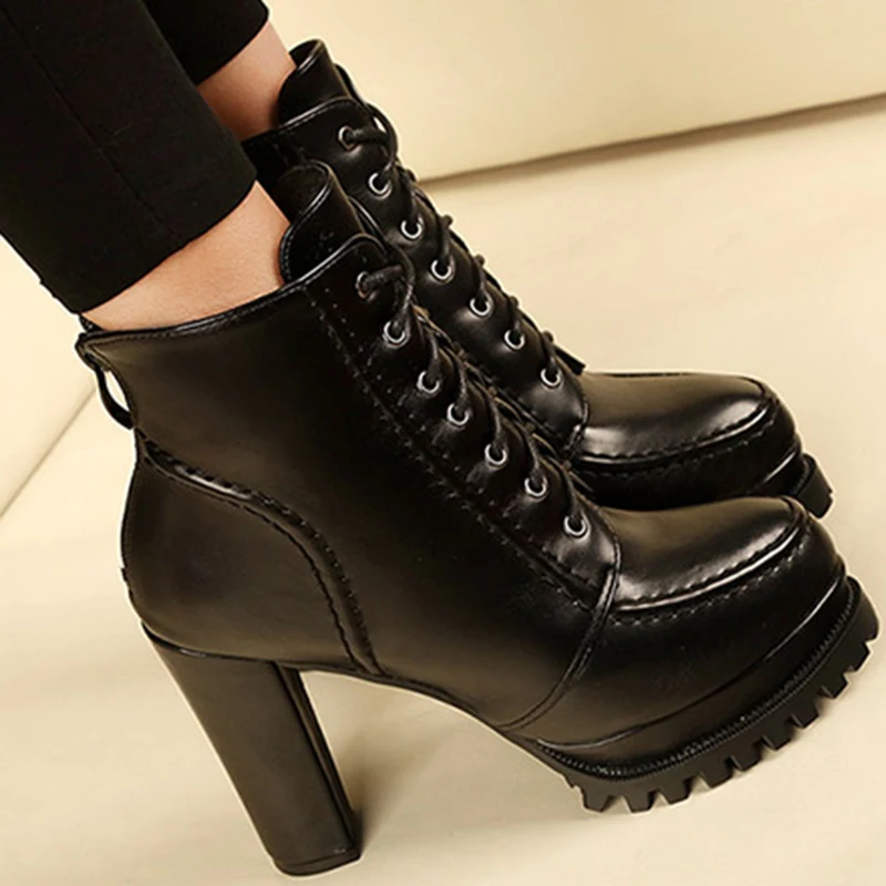 Rimocy/женские ботильоны на очень высоком каблуке модная обувь платформе со