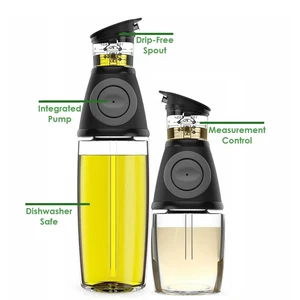 gf 917oz olive oil dispenser bottle set oil vinegar cruet with drip free spouts kitchen gadgets seasoning organizer accessory free global shipping