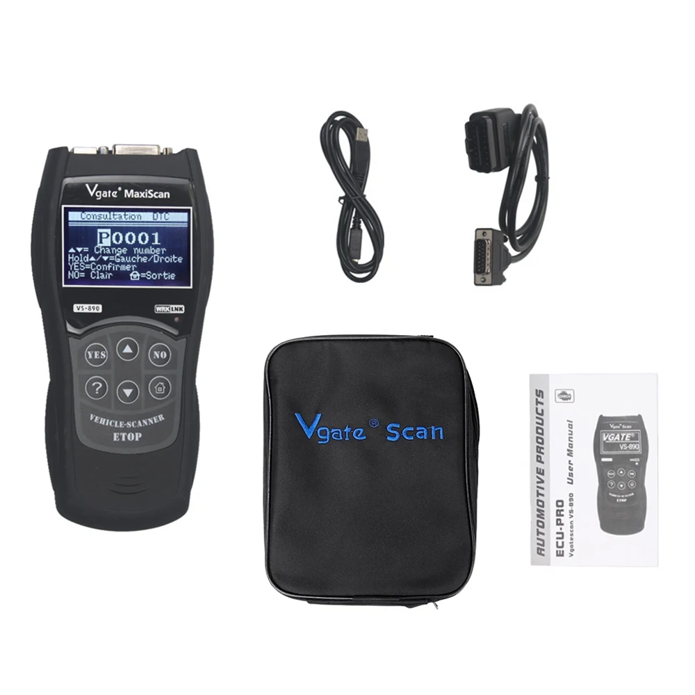 OBD2 многоязычный автомобильный диагностический инструмент Автомобильный сканер