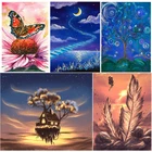 Набор для алмазной живописи, алмазная 5D картина с полным напылением, подходит для украшения стен дома, гостиной