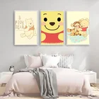 Картины на холсте, Мультфильмы Дисней, Винни-пух и тигр, аниме плакат и принты, настенные картины, украшение для гостиной и дома