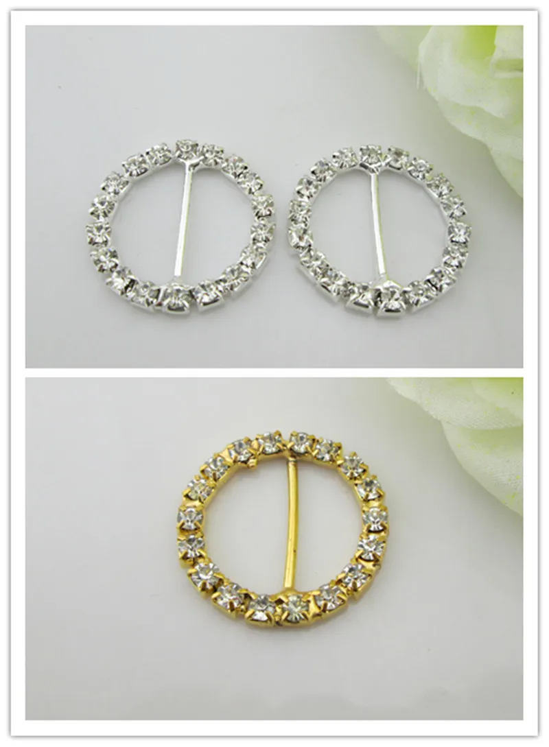 10 шт. круглые стразы с кристаллами пряжка пригласительная Лента слайдер 22 мм|ribbon