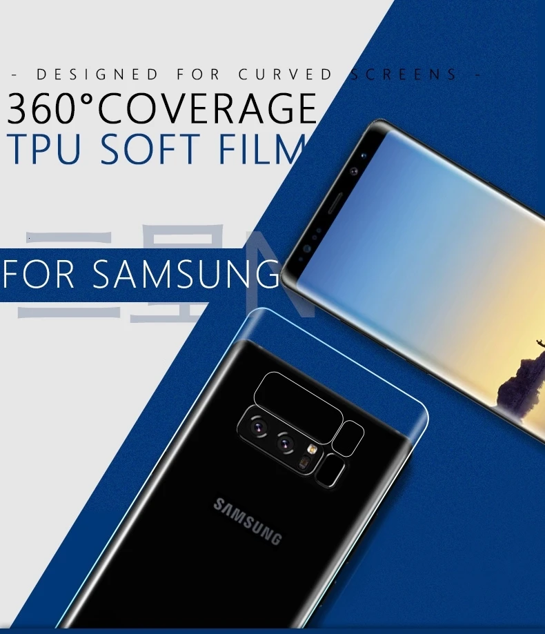 Musubo полноразмерная стеклянная пленка для samsung Galaxy S9+ S8 Plus S10+ S10E мягкая защитная пленка для экрана для samsung Note 10 10+ Note 9 Note 8