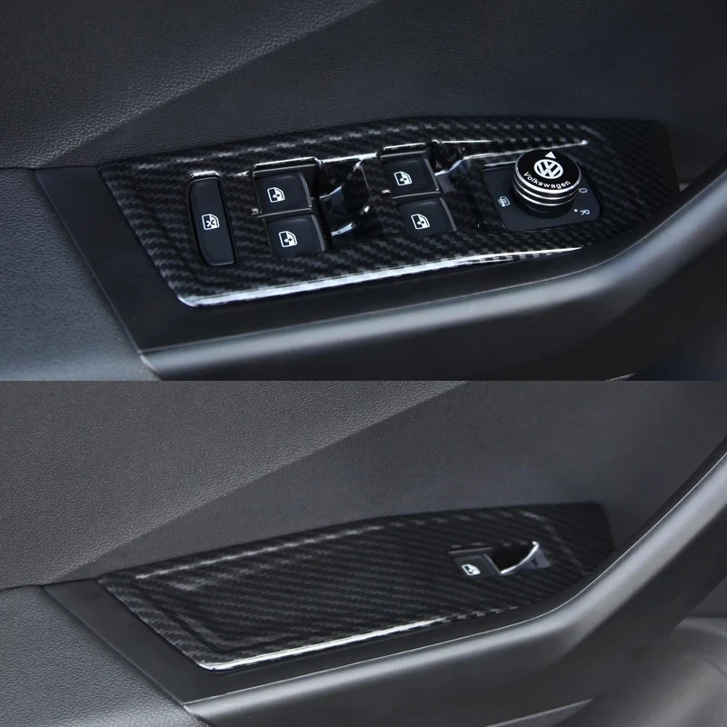 

Для Volkswagen VW T-Roc T Roc 2018 2019 Внутренняя дверь подлокотник оконное стекло переключатель Панель управления молдинг крышка комплект отделка