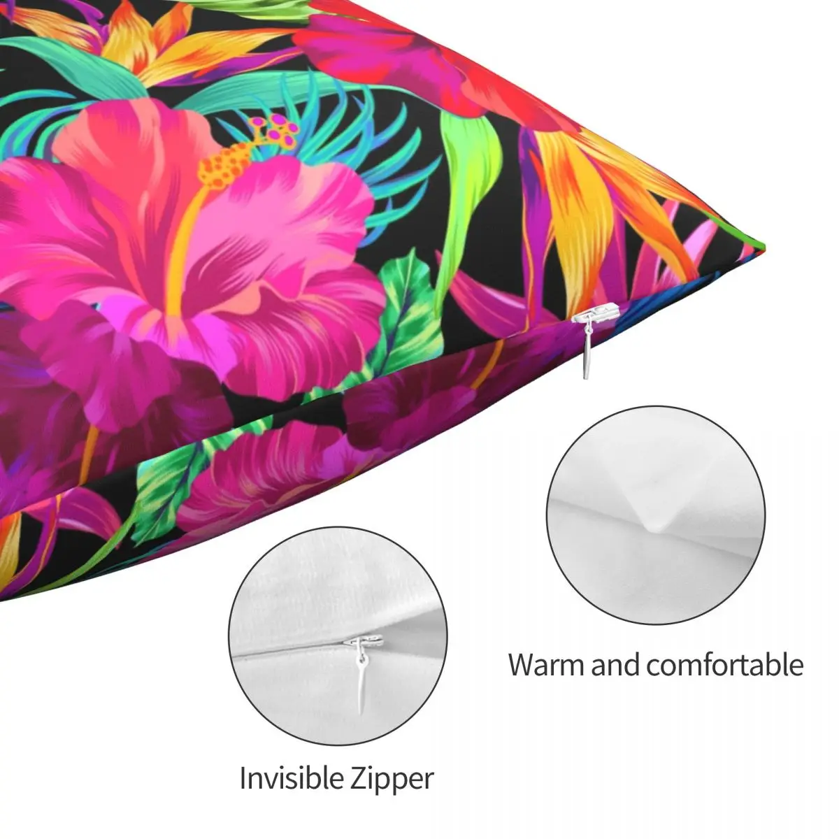 Квадратная подушка с рисунком вождения вы сумасшедший Гибискус чехол для