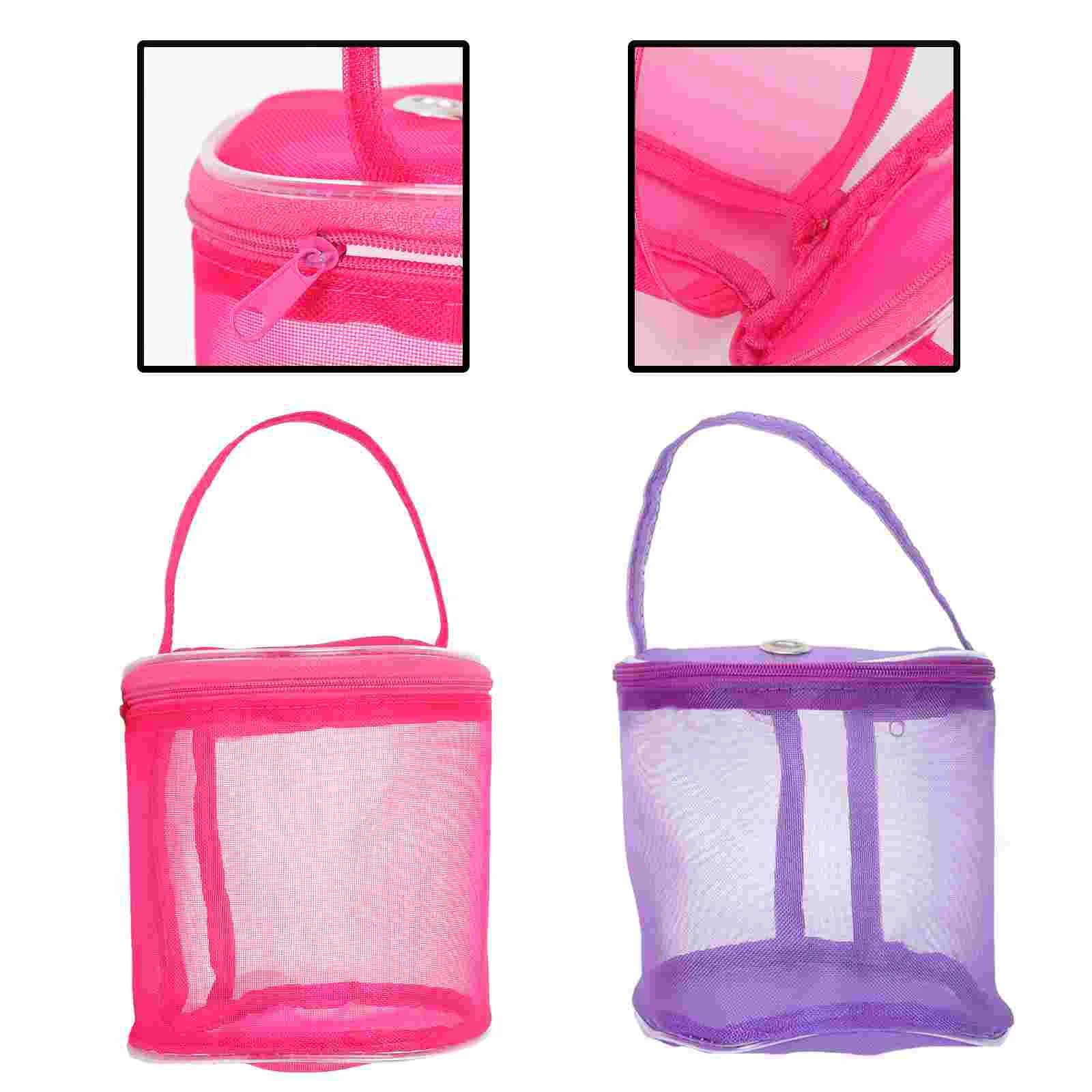 

2Pcs Woolen Yarn Balls Pouch Outdoor Portable Knitting Tool Basket