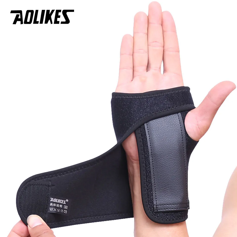 

AOLIKES 1PCS Weight Lifting Gym Training Sports Wristbands Wrist Support Straps Wraps Hand Carpal Tunnel Injury Splint