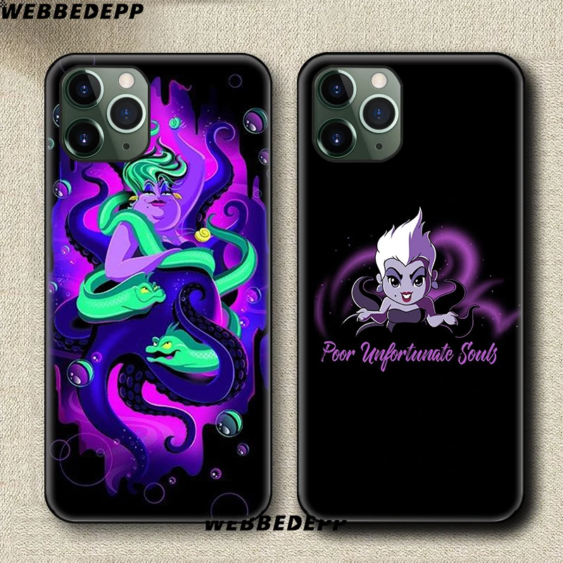 Мягкий силиконовый чехол Ursula с изображением Русалочки для Apple iPhone 11 Pro Xr Xs Max X или 10