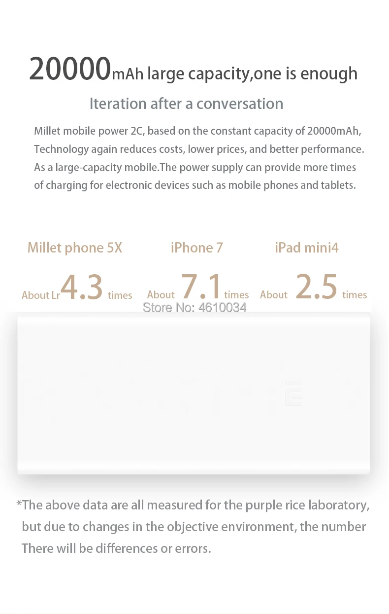 2 шт. Xiaomi power Bank 20000 мАч 2C Быстрая зарядка QC 3,0 Внешняя батарея два порта usb power bank портативное зарядное устройство для мобильного телефона