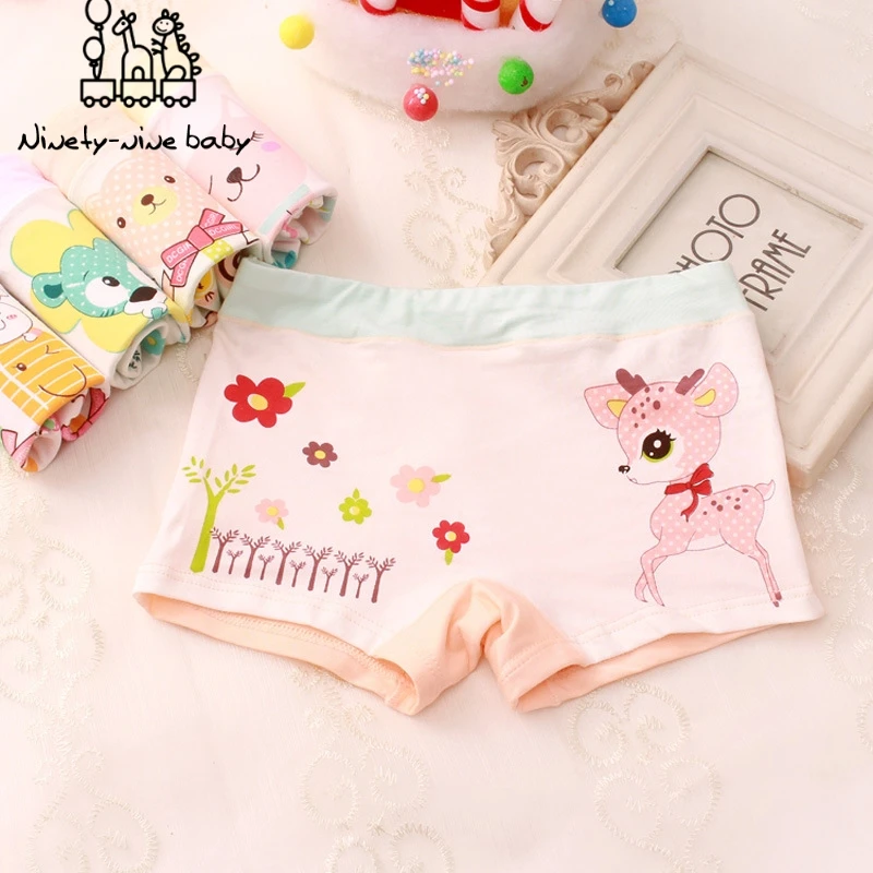 6 шт./Лот новые боксеры для девочек дышащий хлопковый материал милое детское