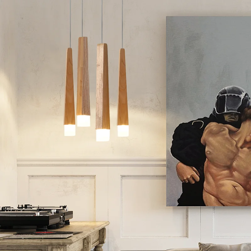 Matchstick деревянные подвесные светильники для бара кухни магазина ресторана