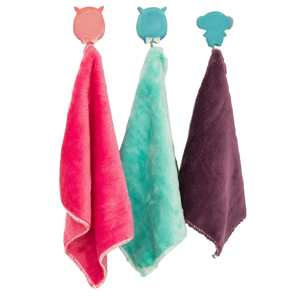 Hot Sale 5 non-stick Towels Solid Color Square Easy To Clean Dish Cloth Universal Fiber Wipes Home Practical Random | Дом и сад