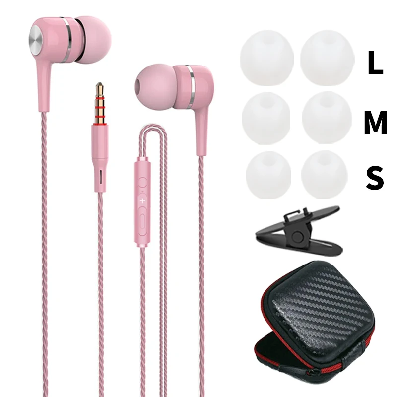 Pink upgrade 2 Gift VPB S12 спортивные наушники,, проводные, супер бас, 3,5 мм, трещины, красочные, гарнитура, вкладыши с микрофоном, свободные руки для samsung - Цвет: Pink upgrade 2 Gift
