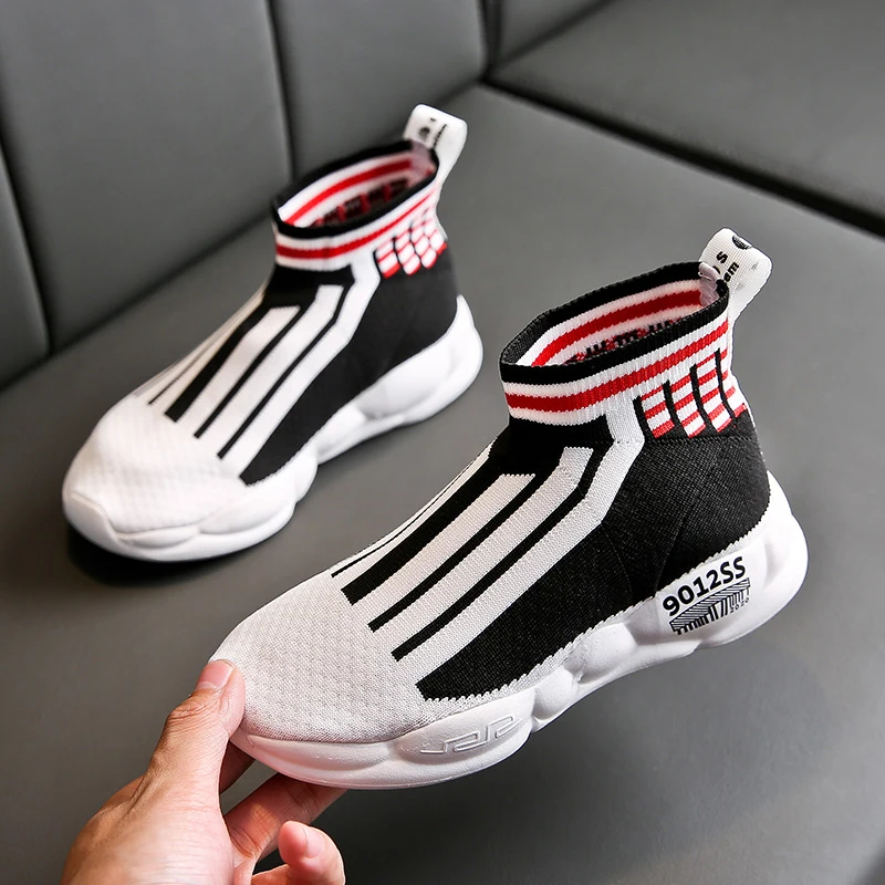 Размеры 26-37 детские кроссовки ботинки средней длины для мальчиков и девочек