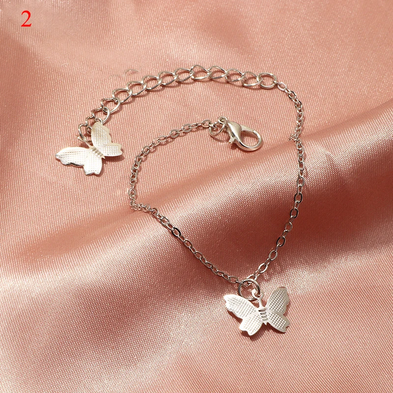 Fashion Butterfly Anklet Bracelets For Women Foot Jewelry 2020 Bohemian Gold Silver Color Chain Ankle Bracelet Gift | Украшения и