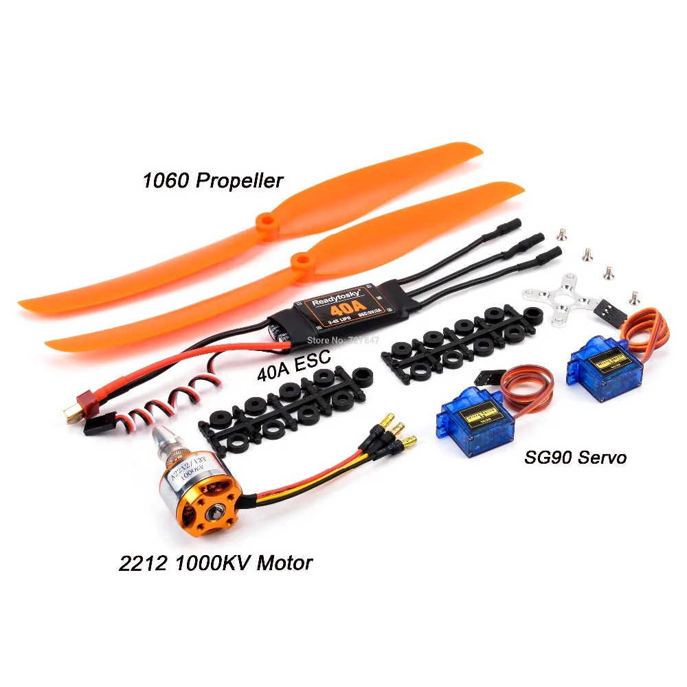 A2212 2212 2200KV/1400KV бесщеточный двигатель 30A/40A ESC SG90 9G Micro Servo A2217 1100KV для радиоуправляемого вертолета с фиксированным крылом