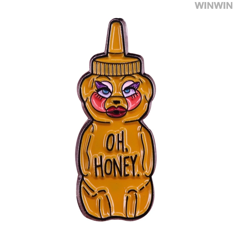 Trixie Mattel эмалированный штифт Забавный медовый значок медведь Брошь для геев