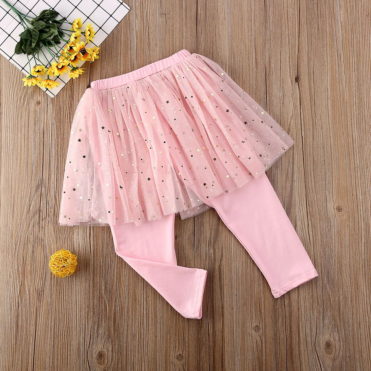 Одежда для малышей юбка-брюки маленьких девочек эластичные однотонные Блестящие