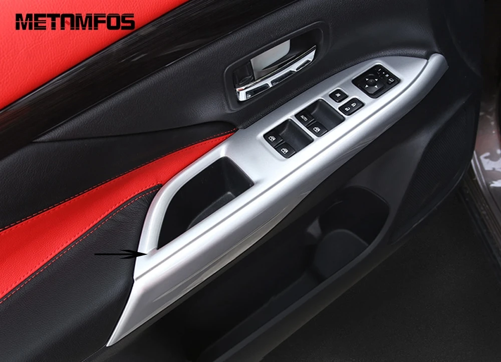 Для Mitsubishi Outlander 2013 2018 2019 2020 матовая крышка переключателя стеклоподъемника