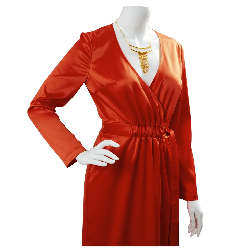 Костюм для косплея Death Amelie взрослых женщин красное платье Униформа ожерелье