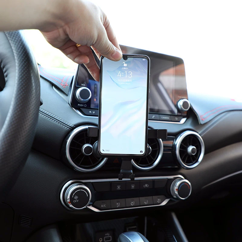car accessories fit for nissan sylphy sentra b18 2019 2020 2021 gravity phone holder air vent mount mobile stand interior parts free global shipping