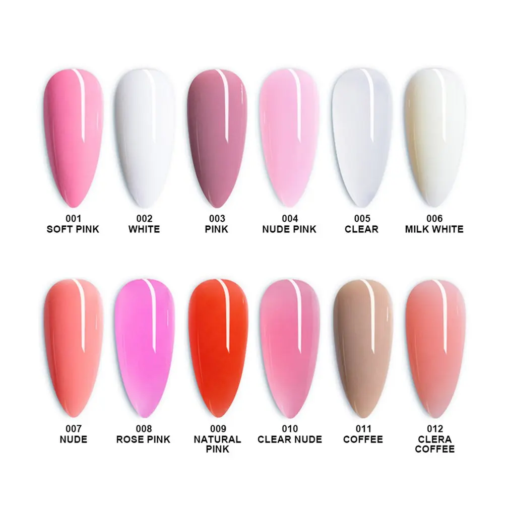 

BEMT55 Nail Art Quick-drying Phototherapy Gel Multicolor Extension Gel 15ml Baking Lamp Cleaning Water Set