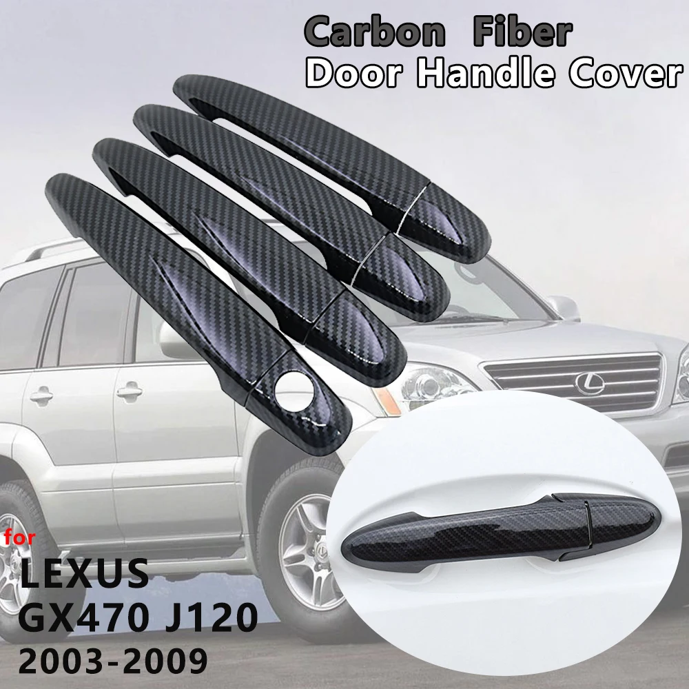 Для Lexus GX470 J120 2003 2004 2005 2006 2007 2008 2009 крышка дверной ручки из углеродного волокна