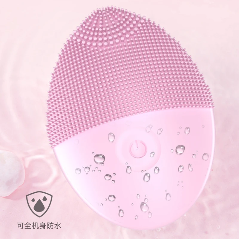 Sonic Face Brush Silicone Electric Facial Washing Cleansing Version Deep Cleaning Waterproof Skin Care Tool | Красота и здоровье