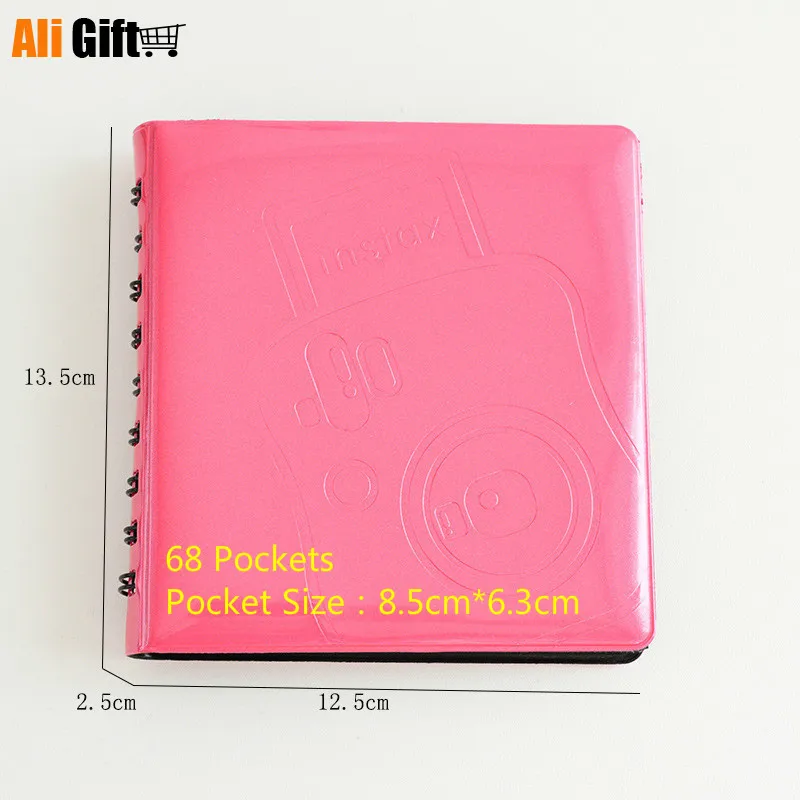 68 карманных мгновенных макарон в виде катушки для хранения Fujifilm Instax Мини альбом