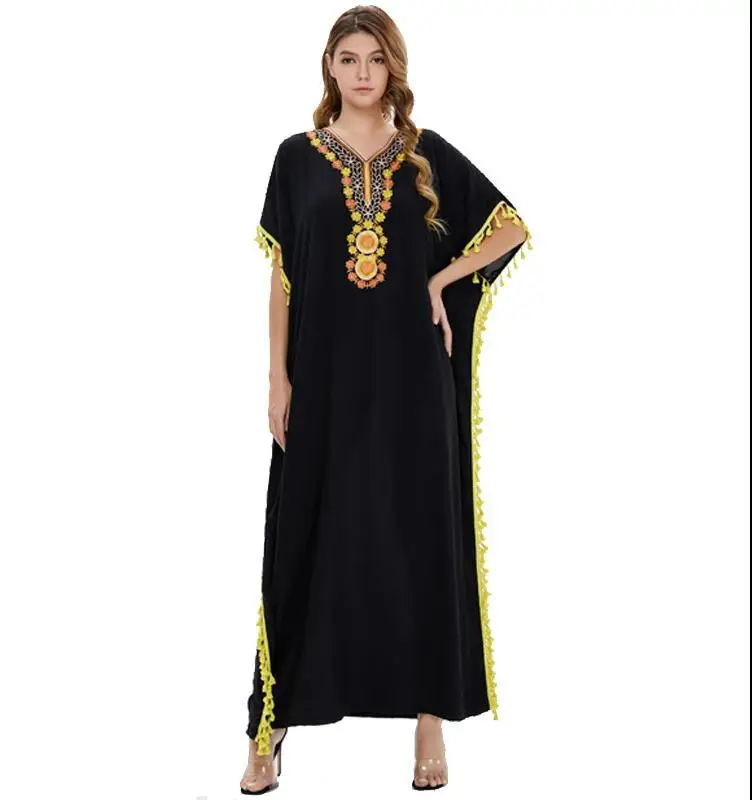 

Ramadan Eid Mubarak Abaya Dubai Muslim Hijab Dress For Women Djellaba Femme Boubou Gown Turkish Islam Clothing Kaftan Mujer