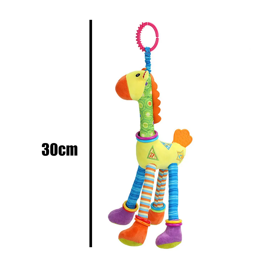 Плюшевые игрушки для коляски жираф животные погремушки | Игрушки и хобби