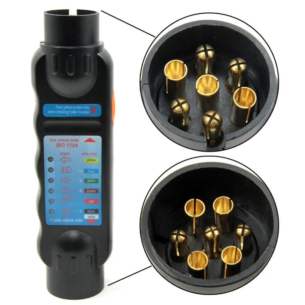 12V 7Pin + 13Pin автомобиль прицепа светильник кабельного канала гнезда штепсельной
