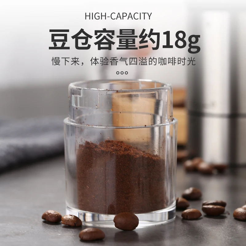 Economici Macinacaffè Portatile Di Lusso A Mano Macinacaffè In Ceramica Regolabile In Acciaio Inossidabile Macinacaffè Per La Casa Szlifierka Dg50ftp