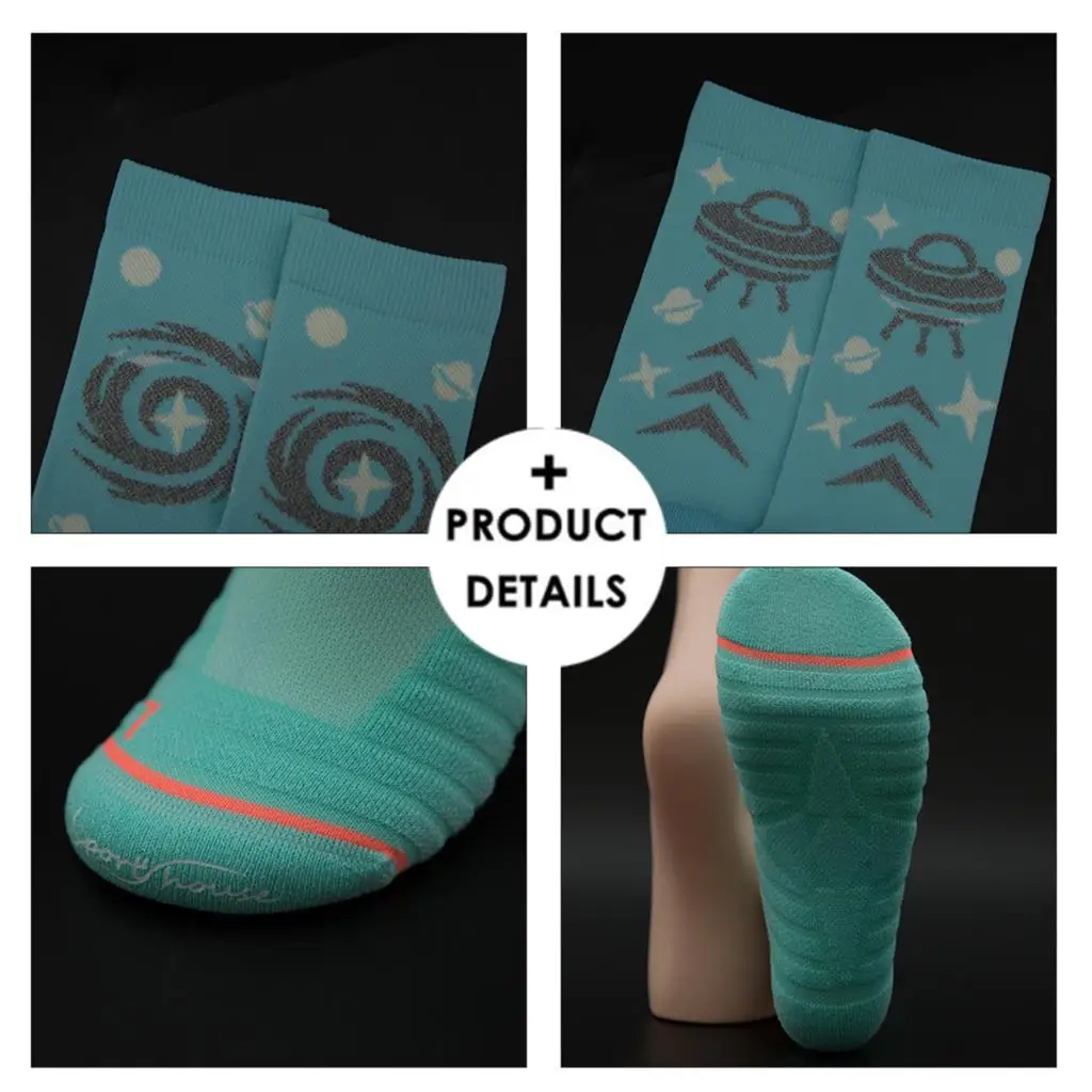 

2Pairs Professional Women Socks Lighting Tube Socks For Basketball Accessories Breathable Moisture Wicking Sock Cycling Sock