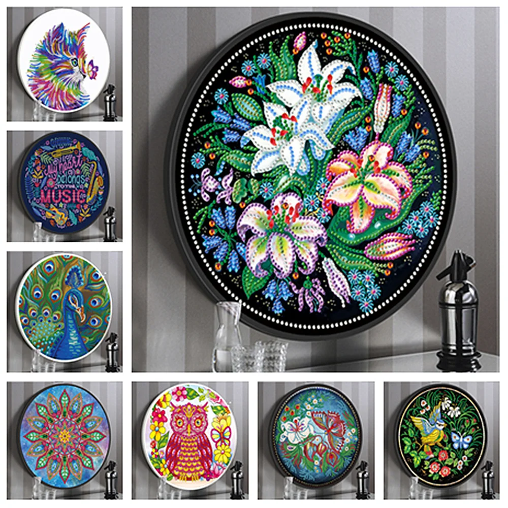 Набор для вышивки крестиком картина 5D с цветами подвеска из страз сделай сам