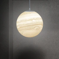 nordic creative planet 3d print pendant light moon jupiter planet lamps
