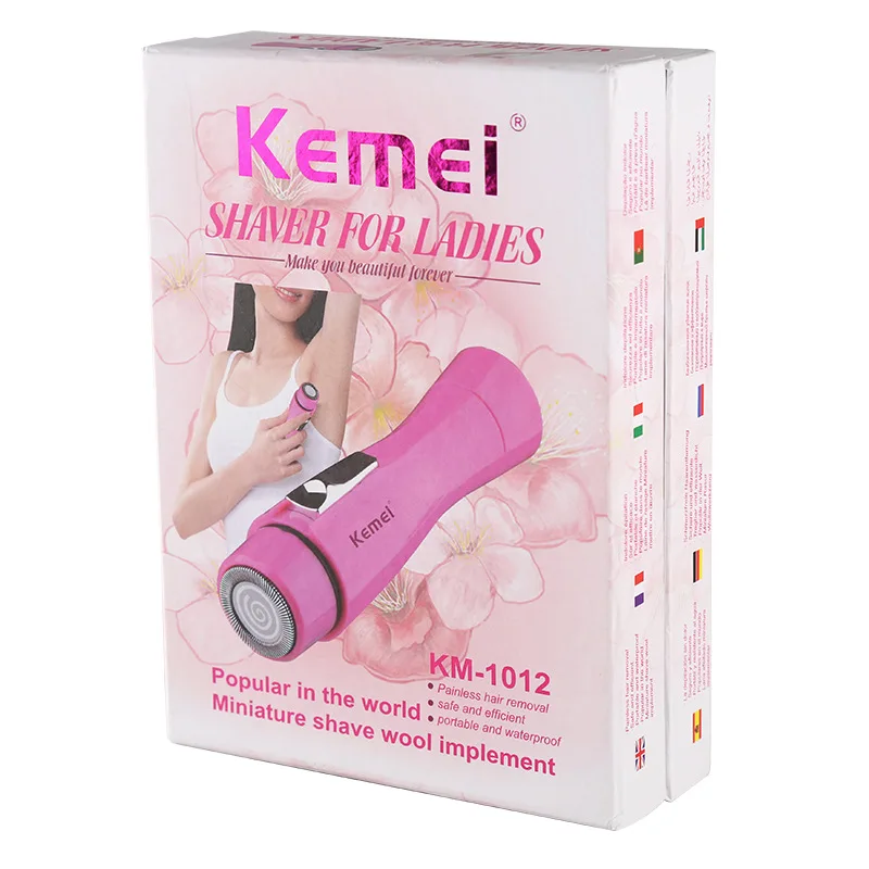 Kemei портативный эпилятор для женщин подмышек лица Триммер бикини перезаряжаемый Ladyshave мини триммер