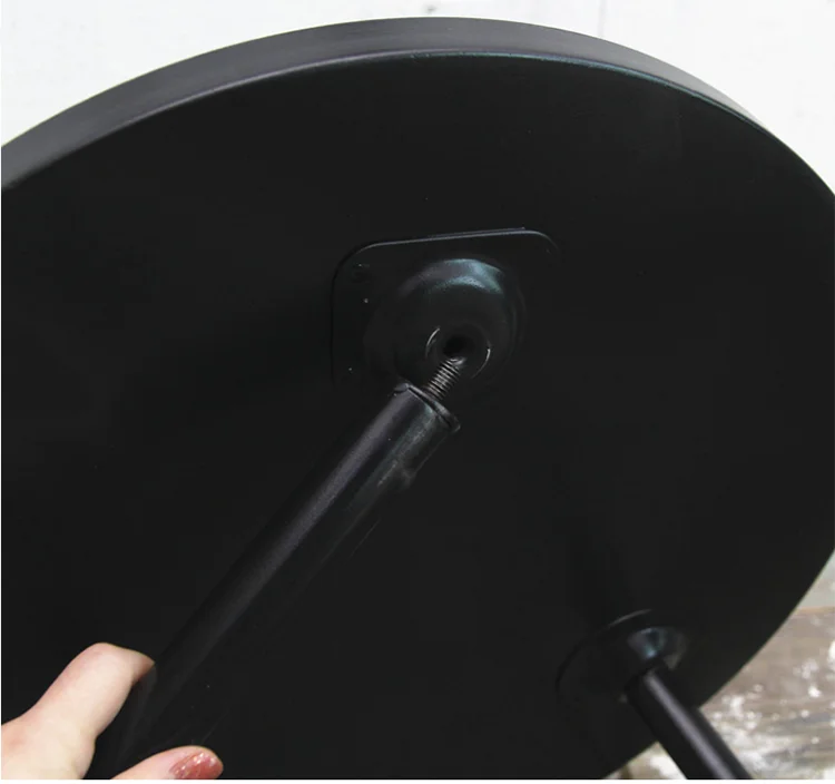 Folding Round Coffee Table Iron Sofa Small Side Hotel Bedside Black Gold End Tea | Мебель