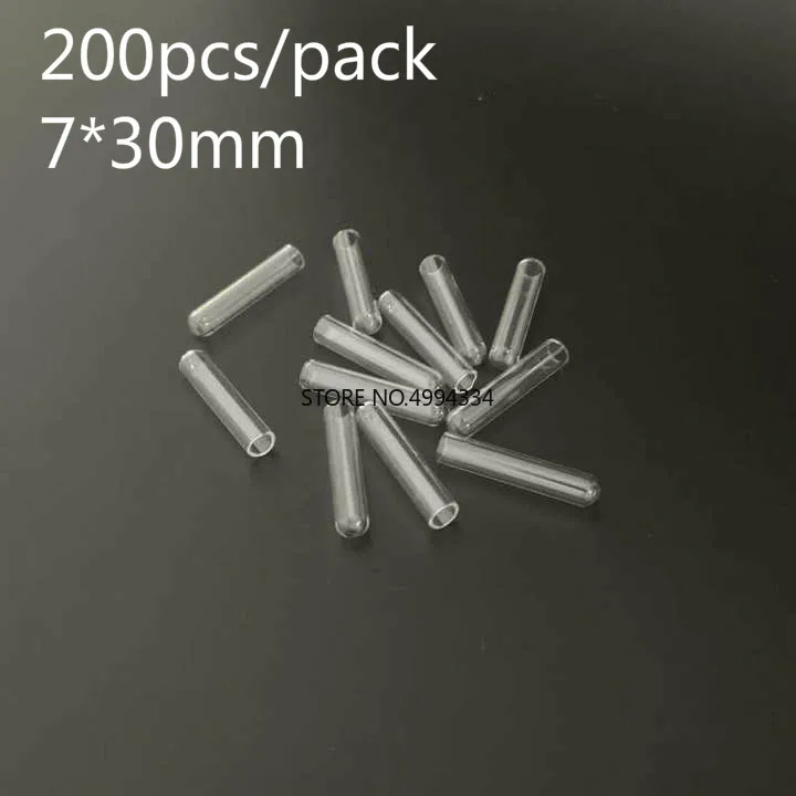 

200pcs/lot 7x30mm Mini Clear Glass Fermentation Tube, Duchenne Tube for Teaching/medical/chemical Laboratory Experiment