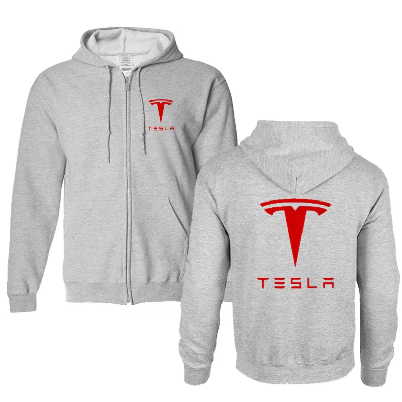 2019 новый бренд Tesla Для мужчин толстовки с длинным рукавом звонка принтом букв