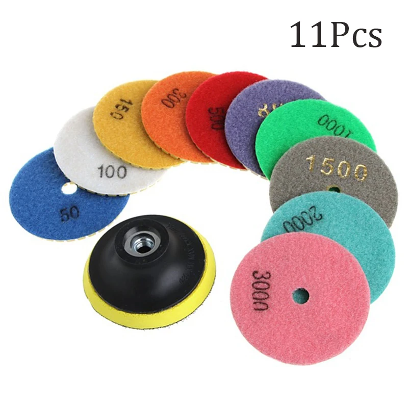 

Diamond Polishing Pads Wet Dry Granite Concrete Marble Glass Stone Sanding