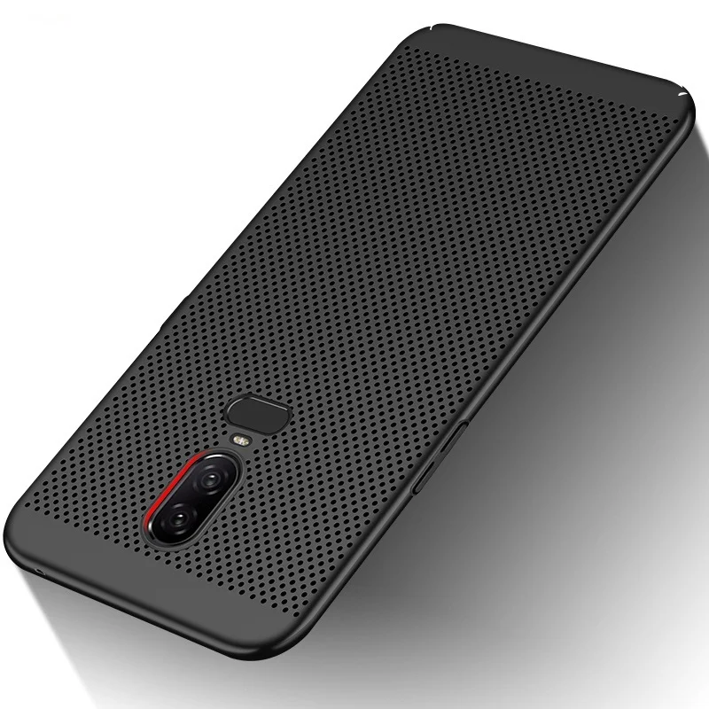 Heat Dissipation Breathable Case For Oneplus 7 Pro 6 6T Matte Hard PC Cover One Plus 5 5T Hollow Cool Ultra Thin |