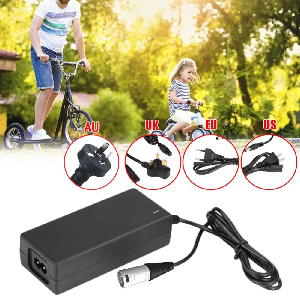 

42V 2A Power Supply Charger For M365 Electric Skateboard Scooter Plug EU / US / AU / UK Power Adapter Charger EScooter Charger