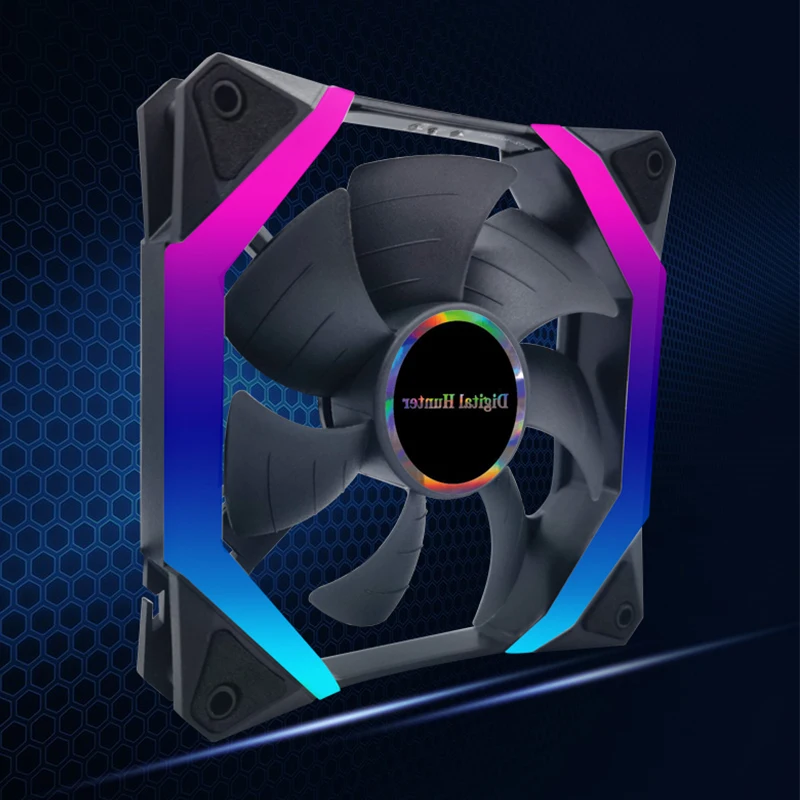 

120mm PC Computer Case Fan Cooling Cooler 6PIN Adjustable RGB Led 12V Mute Ventilador PWM ARGB Fans Adjust Speed Aura Sync LK120