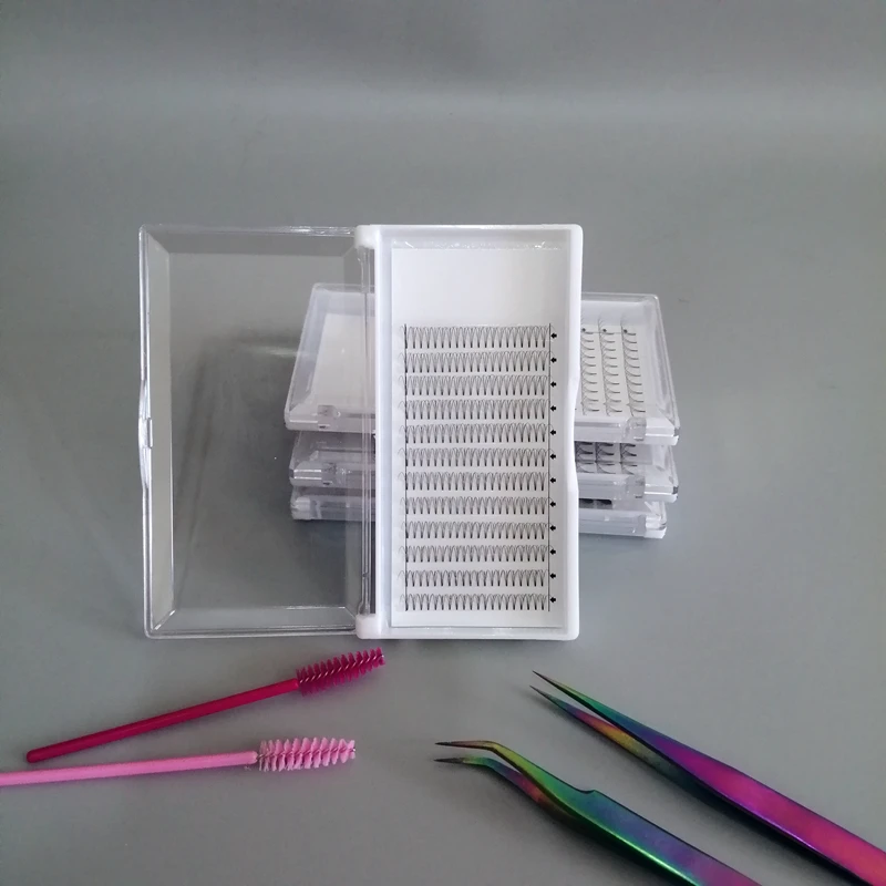 

Wholesale Price 3D 4D 5D Eyelashes Extension 5 Trays/set D 0.10mm Russian Lashes Extensions Wholesale Fans Lash 9mm-14mm Eyelash