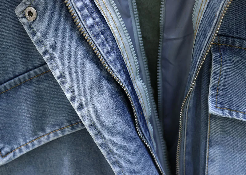 Зимние джинсовые куртки для женщин s 2020 новое пальто с мехом женское джинсовое