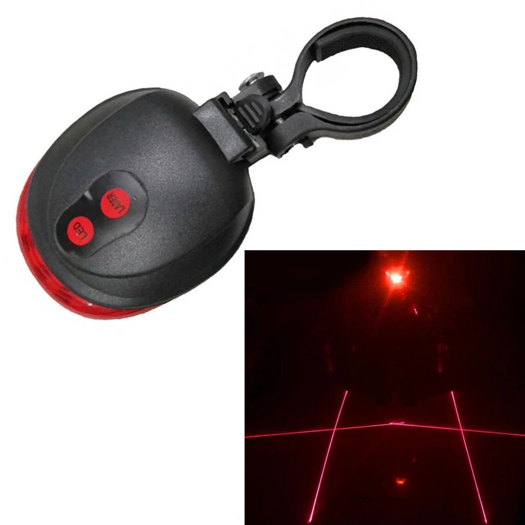Waterproof Bicycle Light Bike Rear Cycling MTB Tail Seatpost Lamp Torch Taillight Blue/Red Accessories | Спорт и развлечения