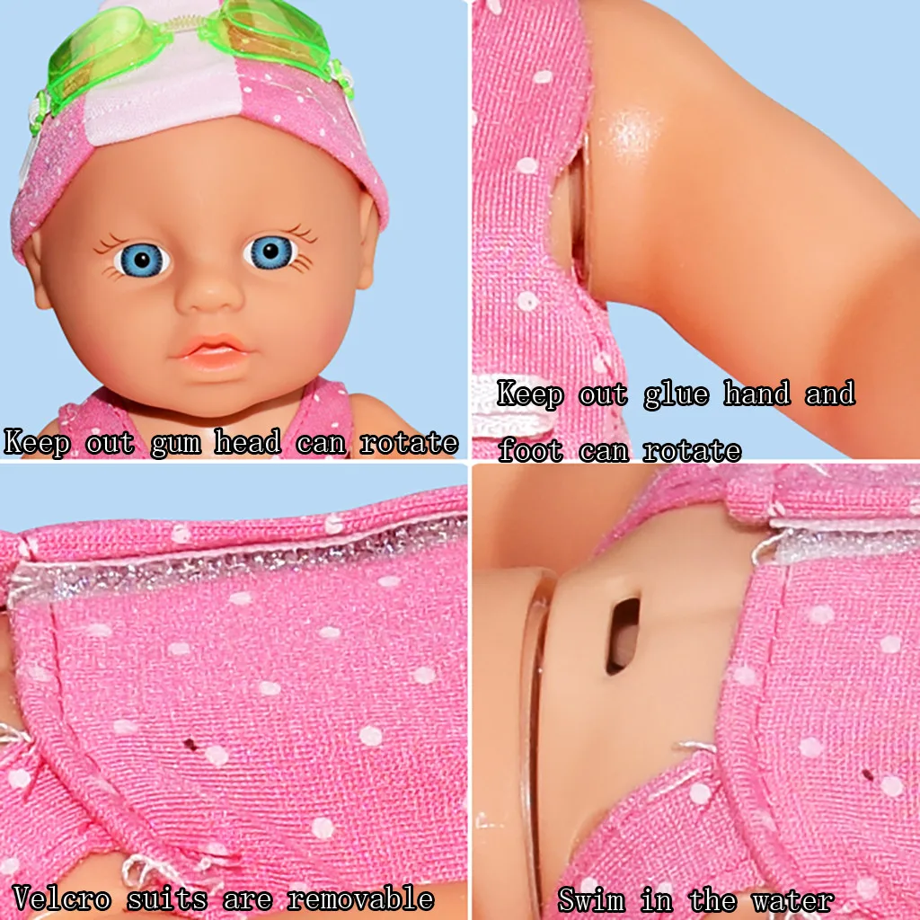Кукла reborn baby doll водный Забавный плавательный бассейн для водонепроницаемой