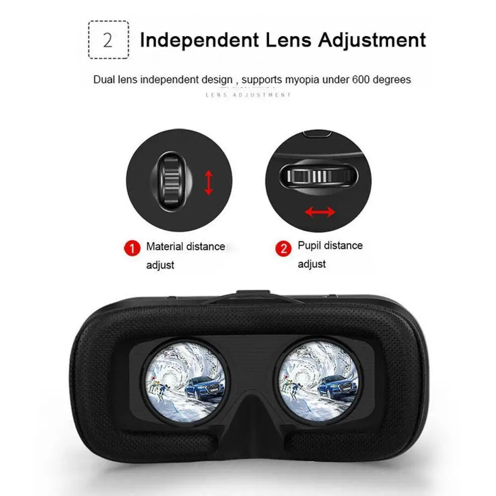 VR 6 0 гарнитура виртуальной реальности версия 3D полный контроллер посылка шлемы