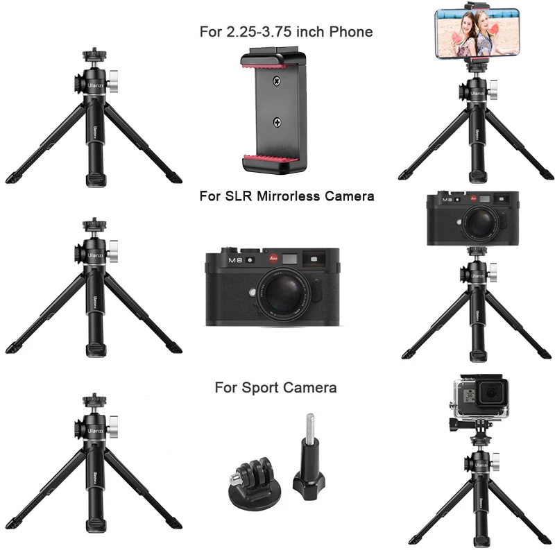 Двухступенчатый металлический Настольный Штатив с ручным управлением холодным